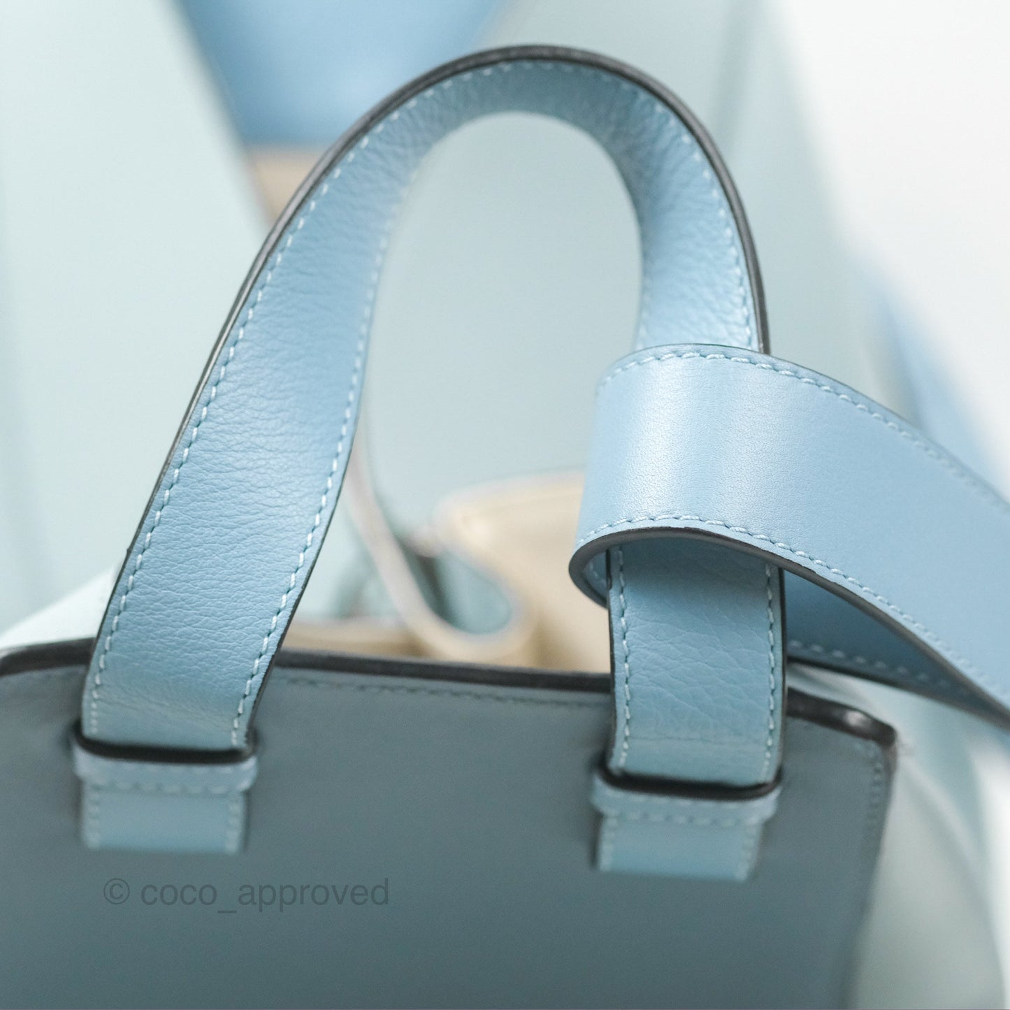 Loewe Medium Hammock Shoulder Bag Light Blue Aqua Stone
