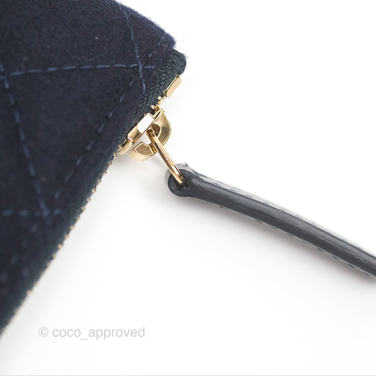 Chanel Coco Cruise Charms Mini O Case Navy Jersey