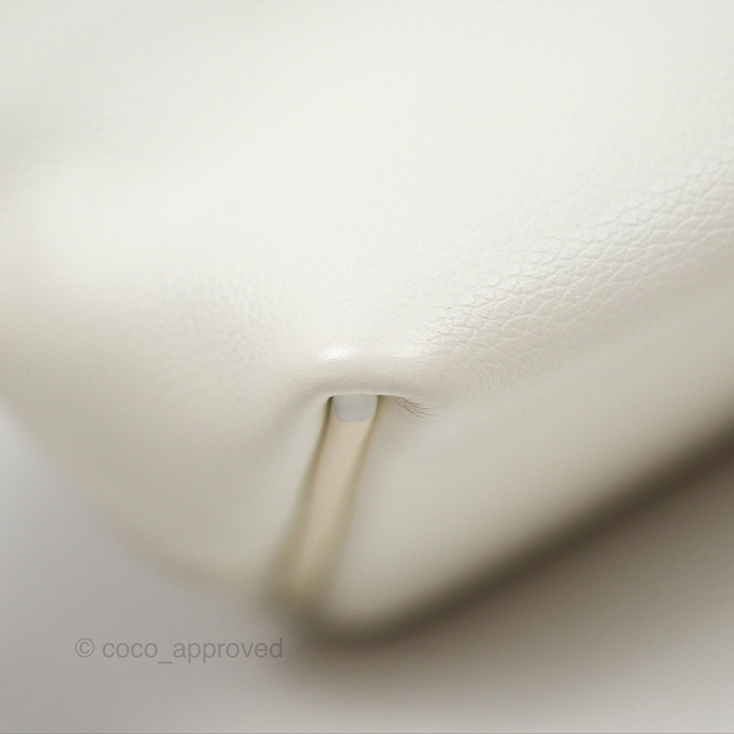Hermès 24/24 21 Mini Blanc 01/ Nata I2 Evercolor/ Swift Palladium Hardware