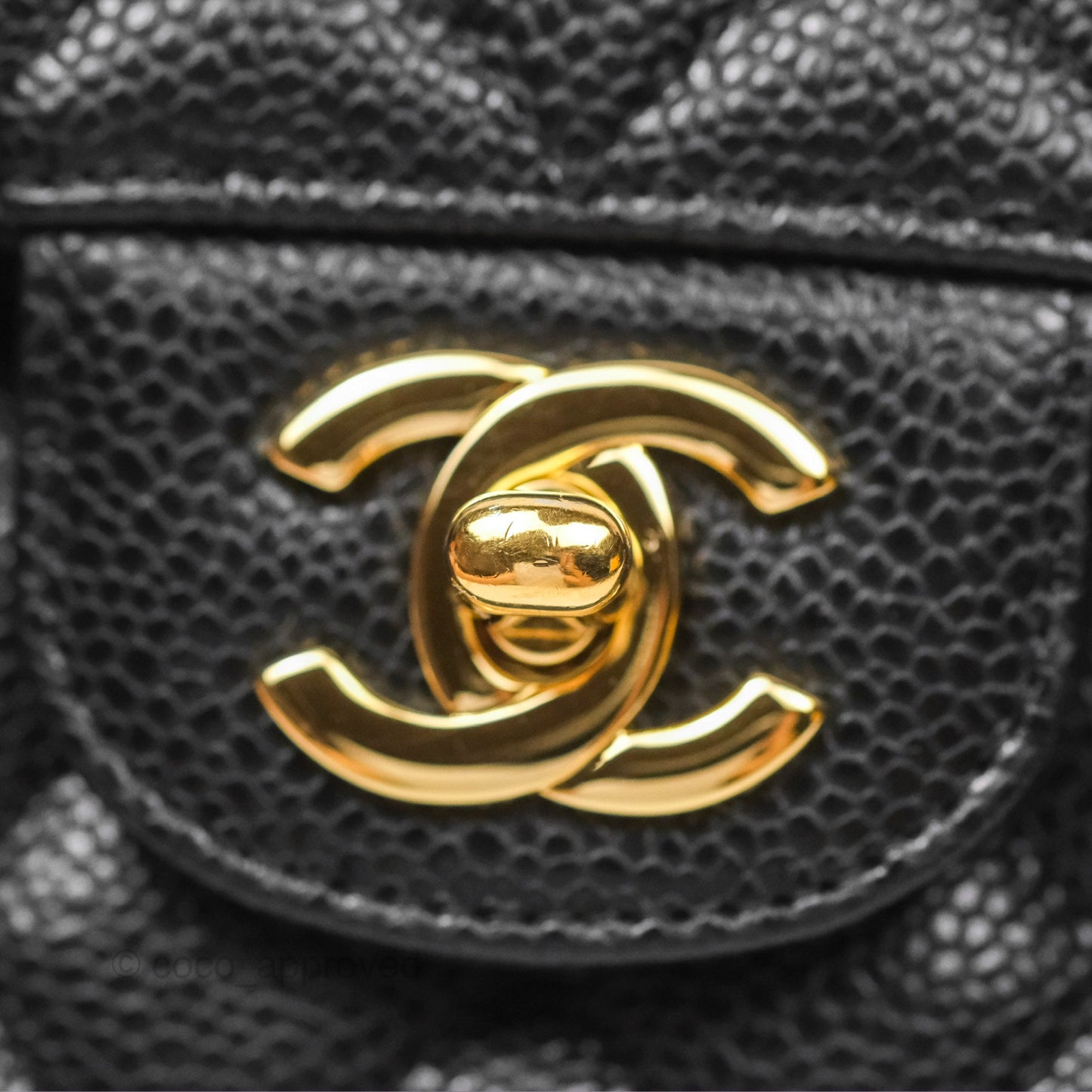 Chanel Small Classic Flap Quilted Black Caviar Gold Hardware