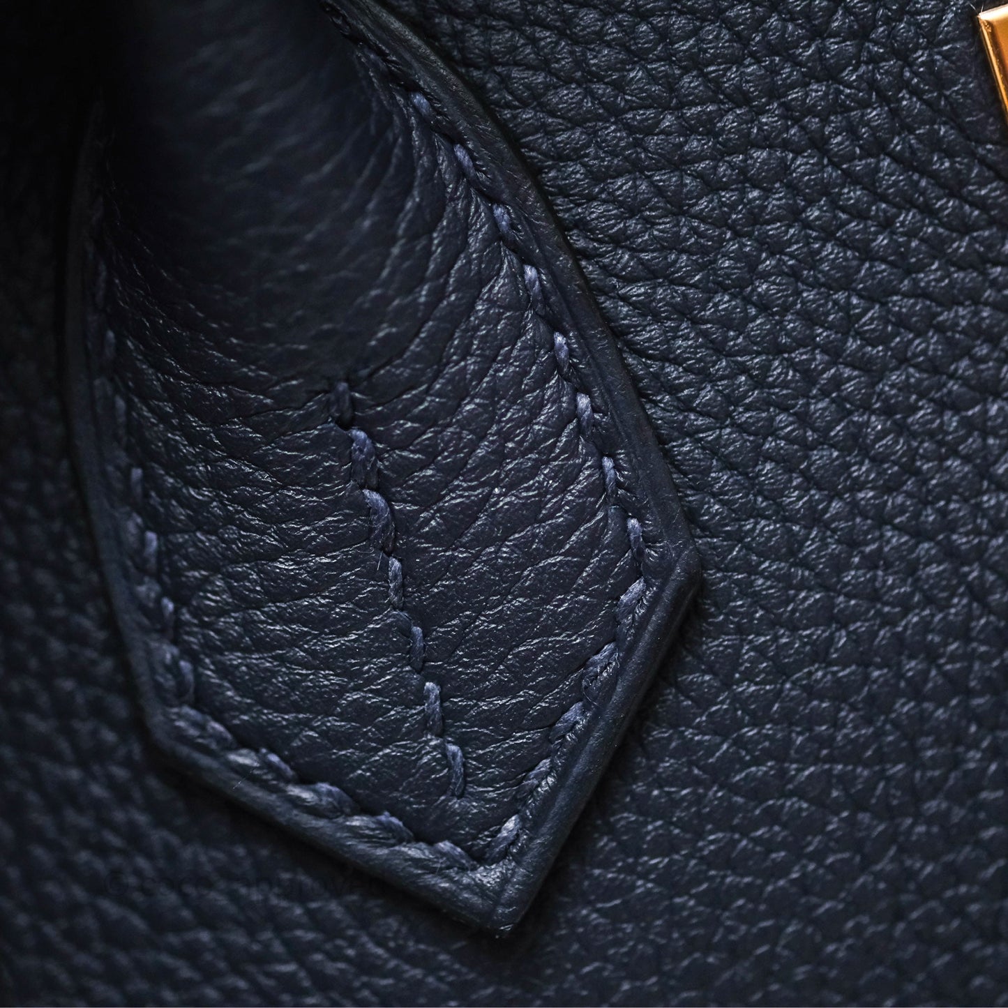Hermès Birkin 30 Retourne Bleu Nuit 2Z Togo Gold Hardware