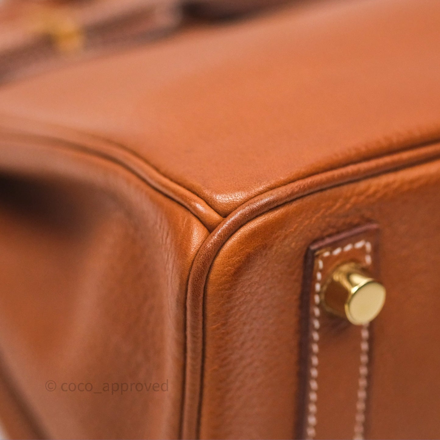 Hermès Birkin 25 Retourne Fauve 34 Barenia Gold Hardware