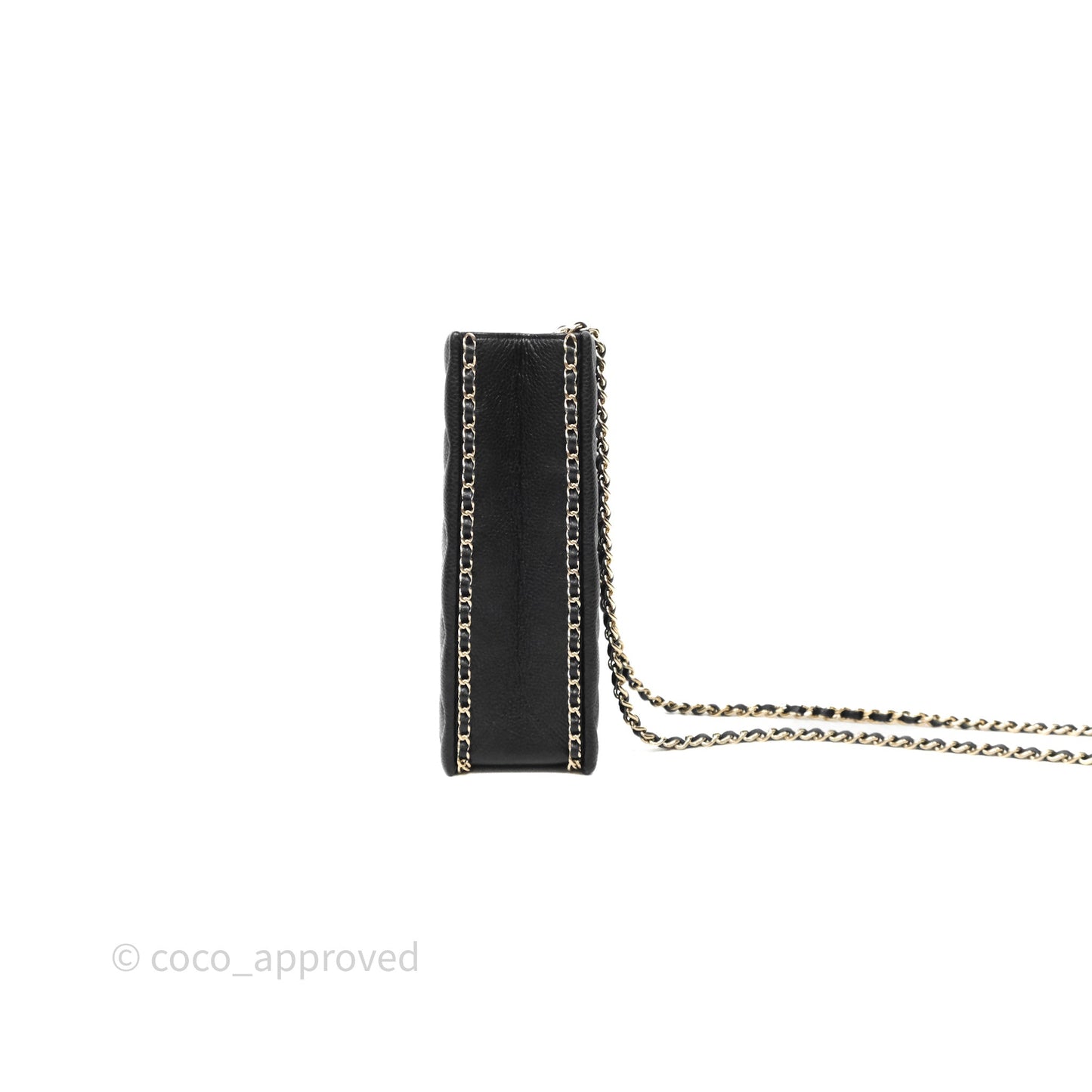 Chanel Evening Bag Caviar Black Gold Hardware