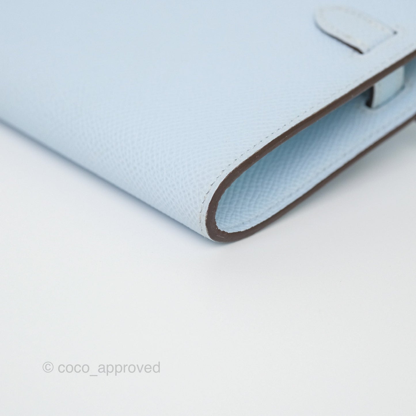 Hermès Kelly To Go Wallet Bleu Brume T0 Epsom Palladium Hardware