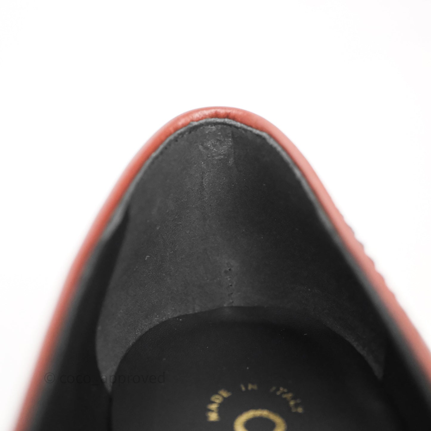 Chanel CC Loafers Black/ Brown Calfskin Size 35.5
