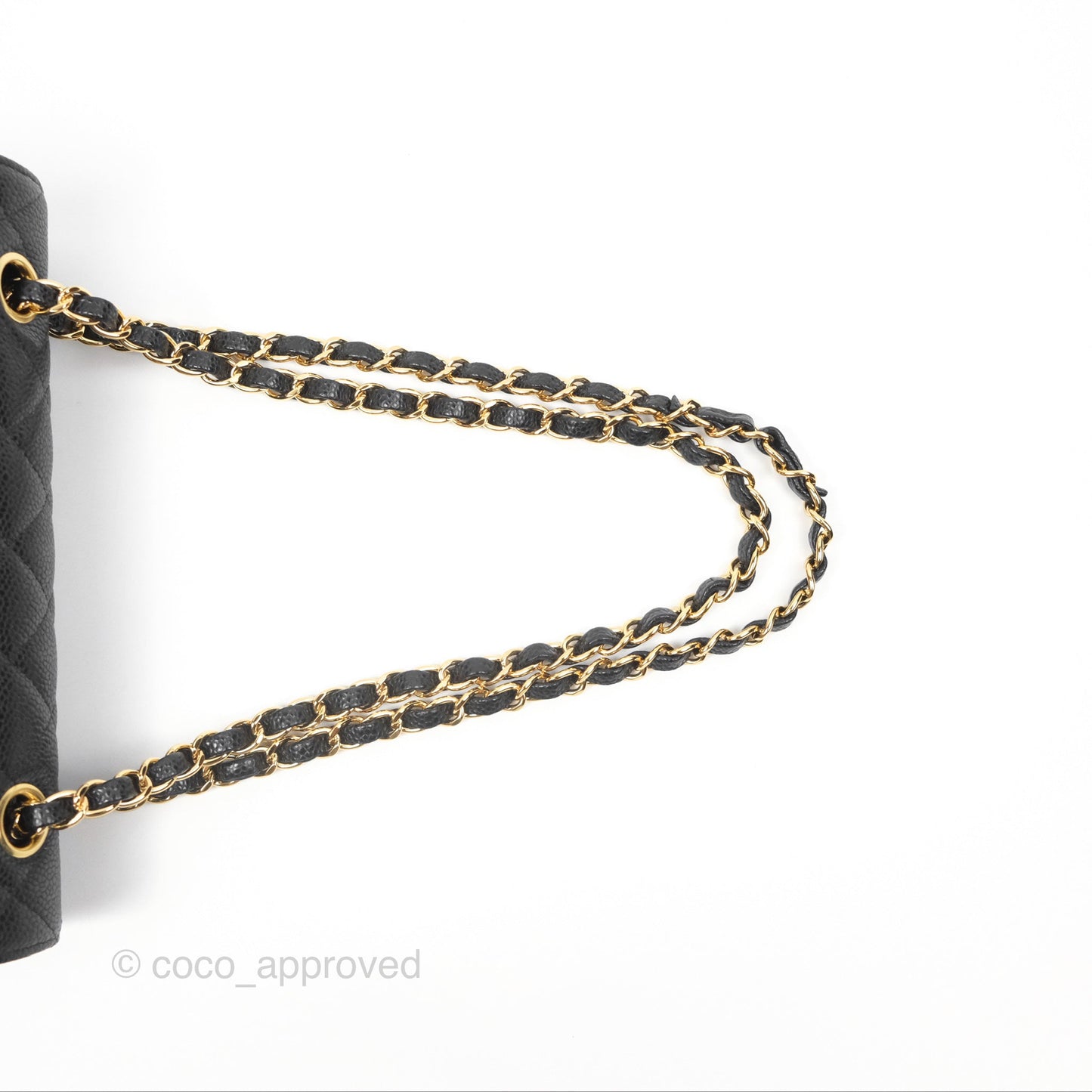 Chanel Small S/M Classic Flap Quilted Black Caviar Gold Hardware