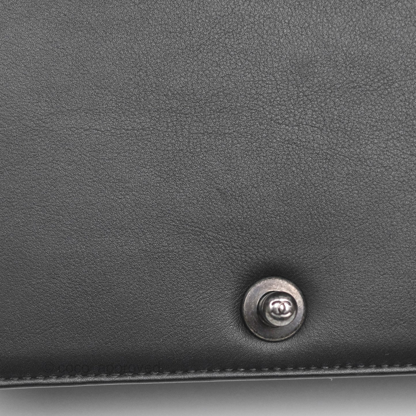 Chanel Medium Boy Quilted Black Calfskin Ruthenium Hardware