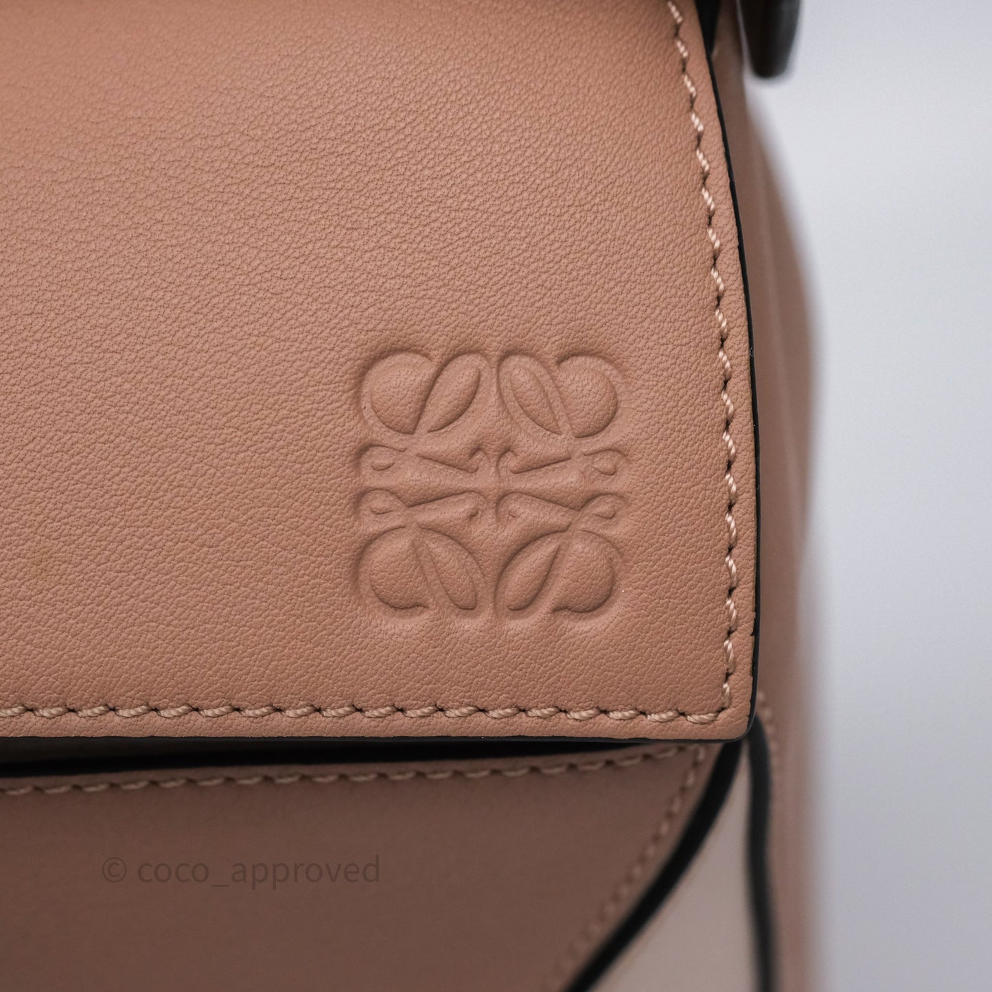 Loewe Medium Puzzle Bag Blush Pink Suede Calfskin