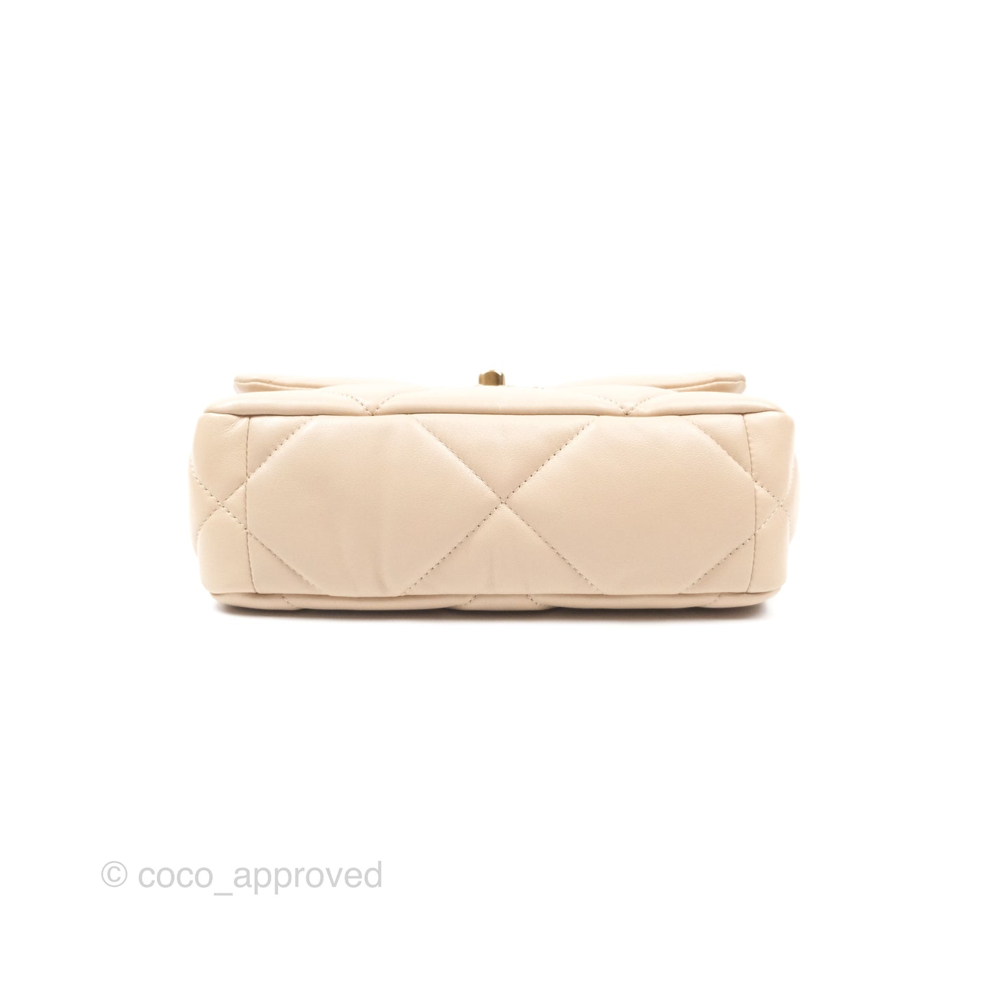 Chanel 19 Small Beige Lambskin Mixed Hardware