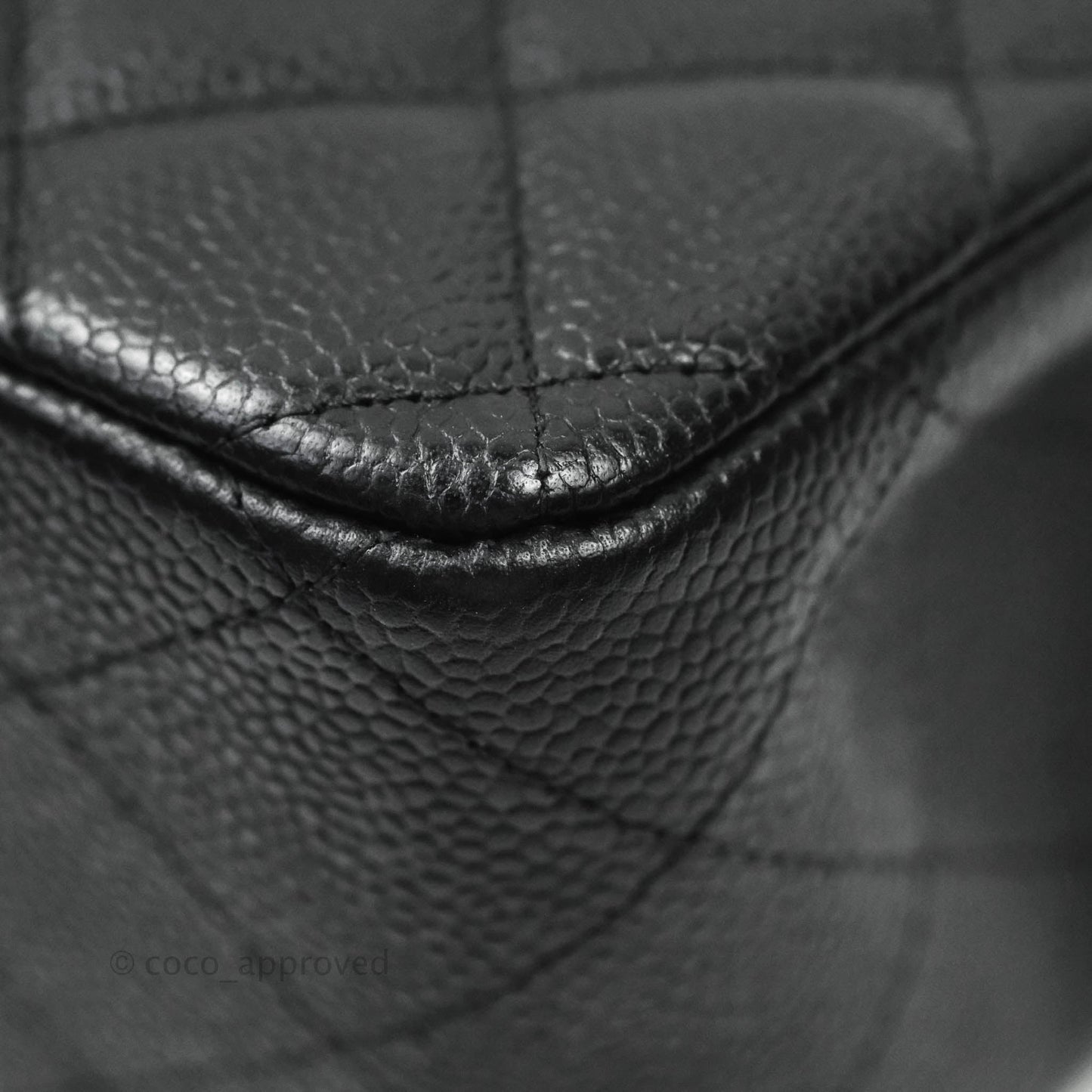 Chanel Jumbo Double Flap Black Caviar Silver Hardware⁣⁣