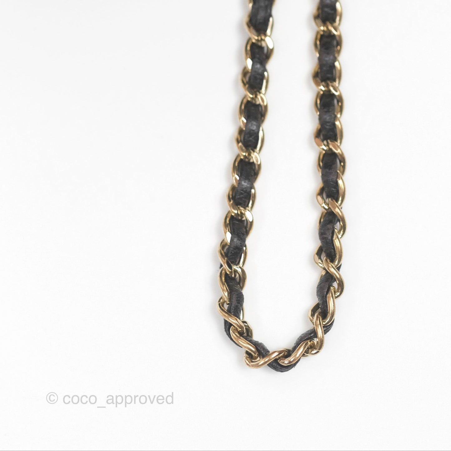 Chanel CC Chain Drawstring Bucket Bag Chevron Black Lambskin Gold Hardware
