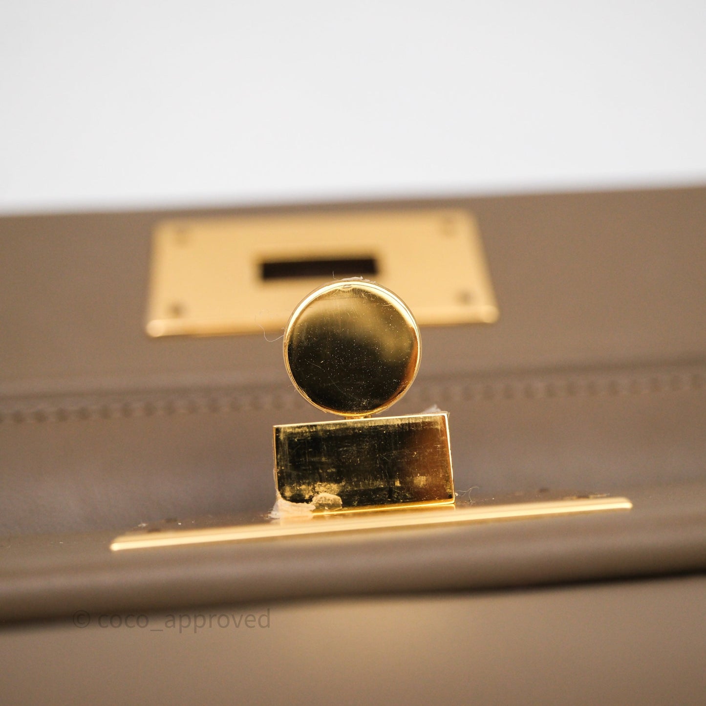 Hermès 24/24 21 Mini Etoupe 18 Evercolor/Swift Gold Hardware