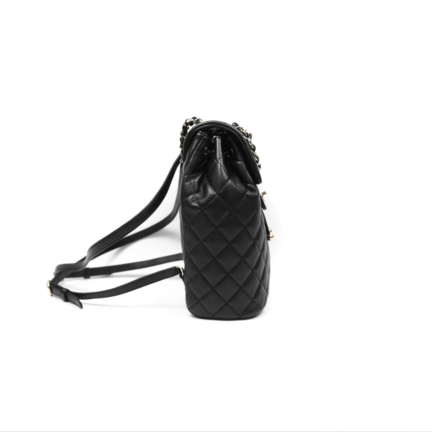 Chanel Small Urban Spirit Backpack Black Caviar Gold Hardware