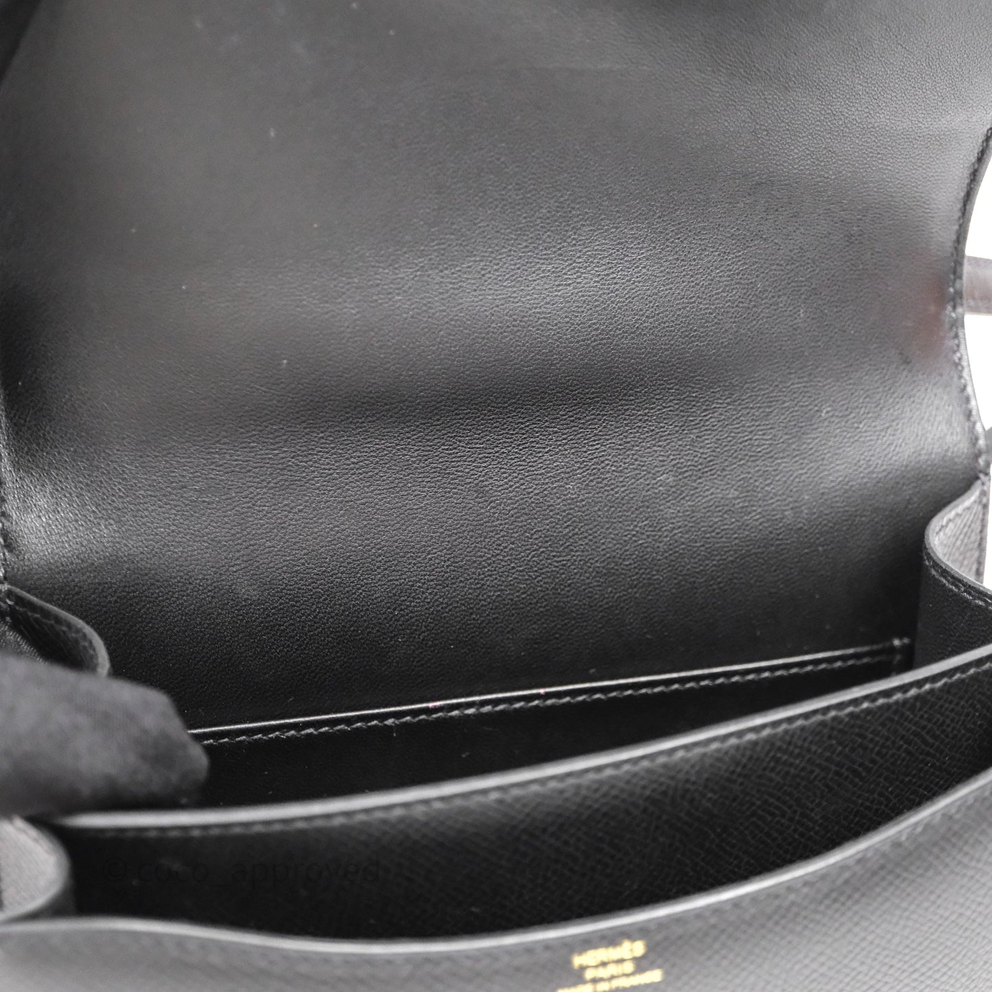 Hermès Constance Mini 18cm Black Epsom Gold Hardware