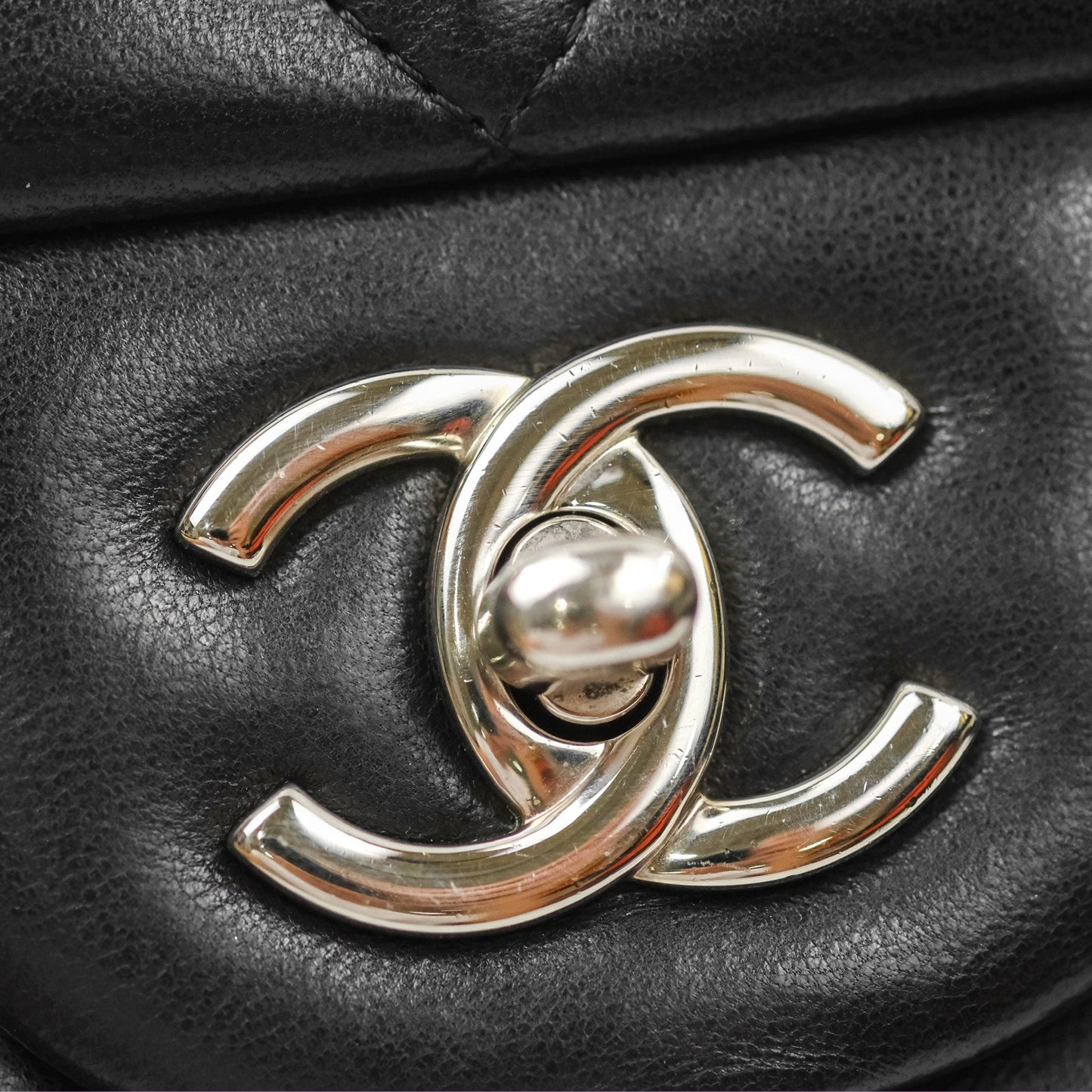 Chanel Jumbo Double Flap Black Lambskin Silver Hardware⁣⁣