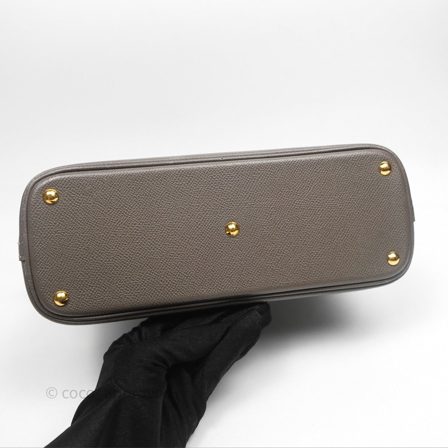 Hermès Bolide 27 Etain 8F Epsom Gold Hardware