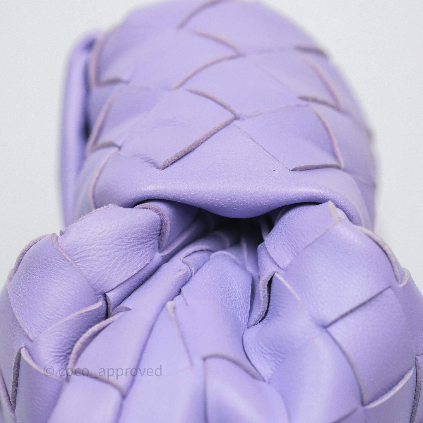 Bottega Veneta Teen Jodie Purple Intrecciato Lambskin