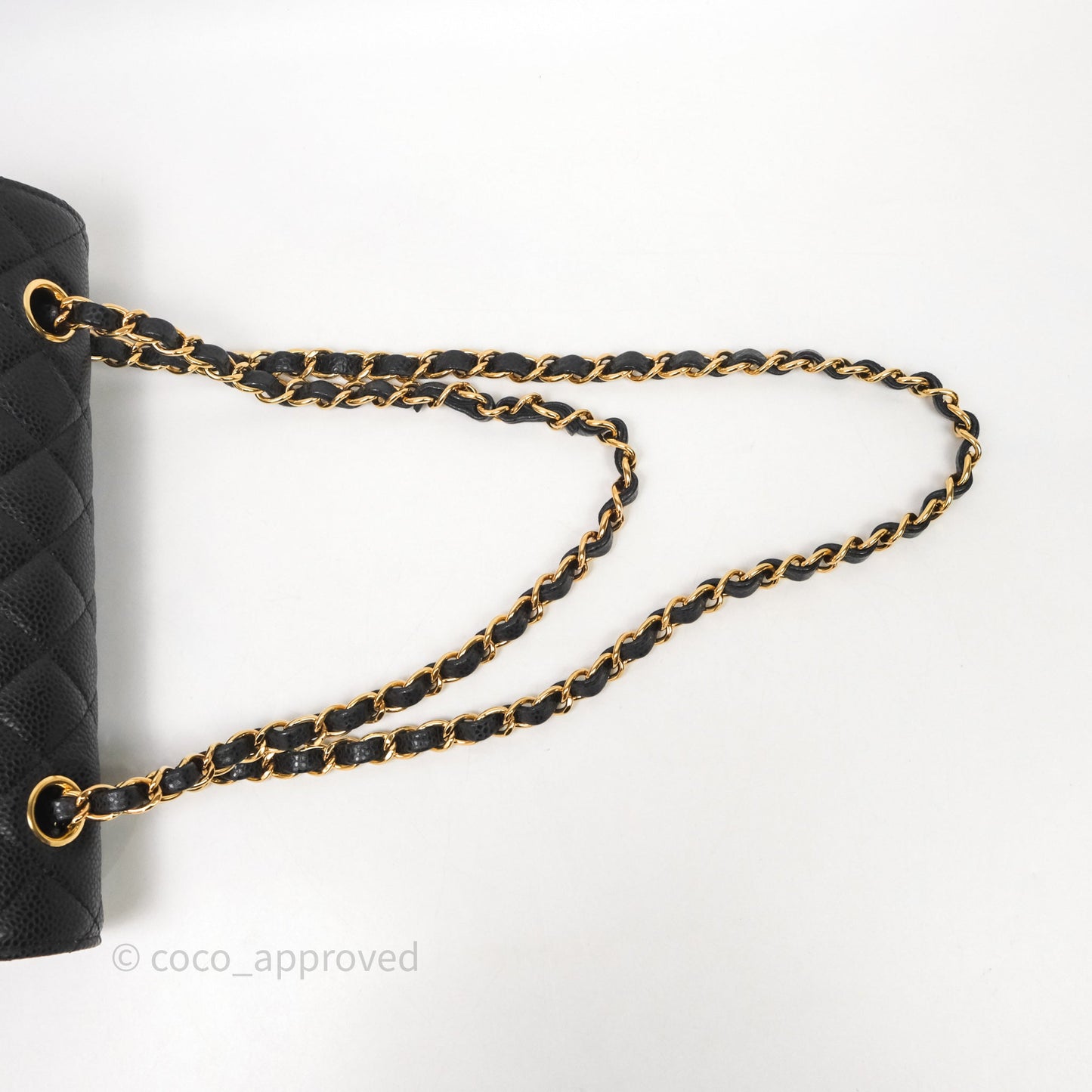 Chanel Small Classic Flap Quilted Black Caviar Gold Hardware