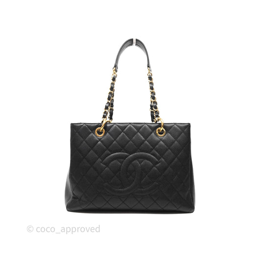 Chanel GST Black Caviar Gold Hardware