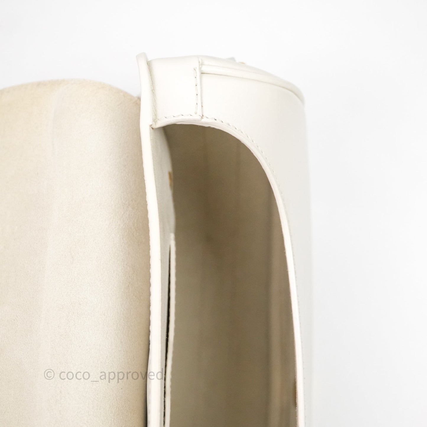 Dior Medium Bobby Bag Off White Calfskin Gold Hardware