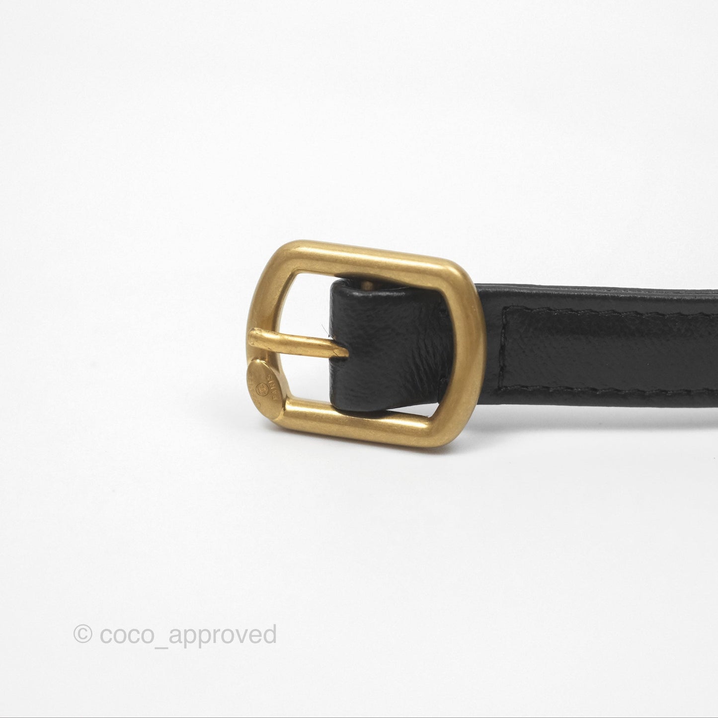 Chanel Mini Card Holder Belt Bag Black Lambskin Aged Gold Hardware