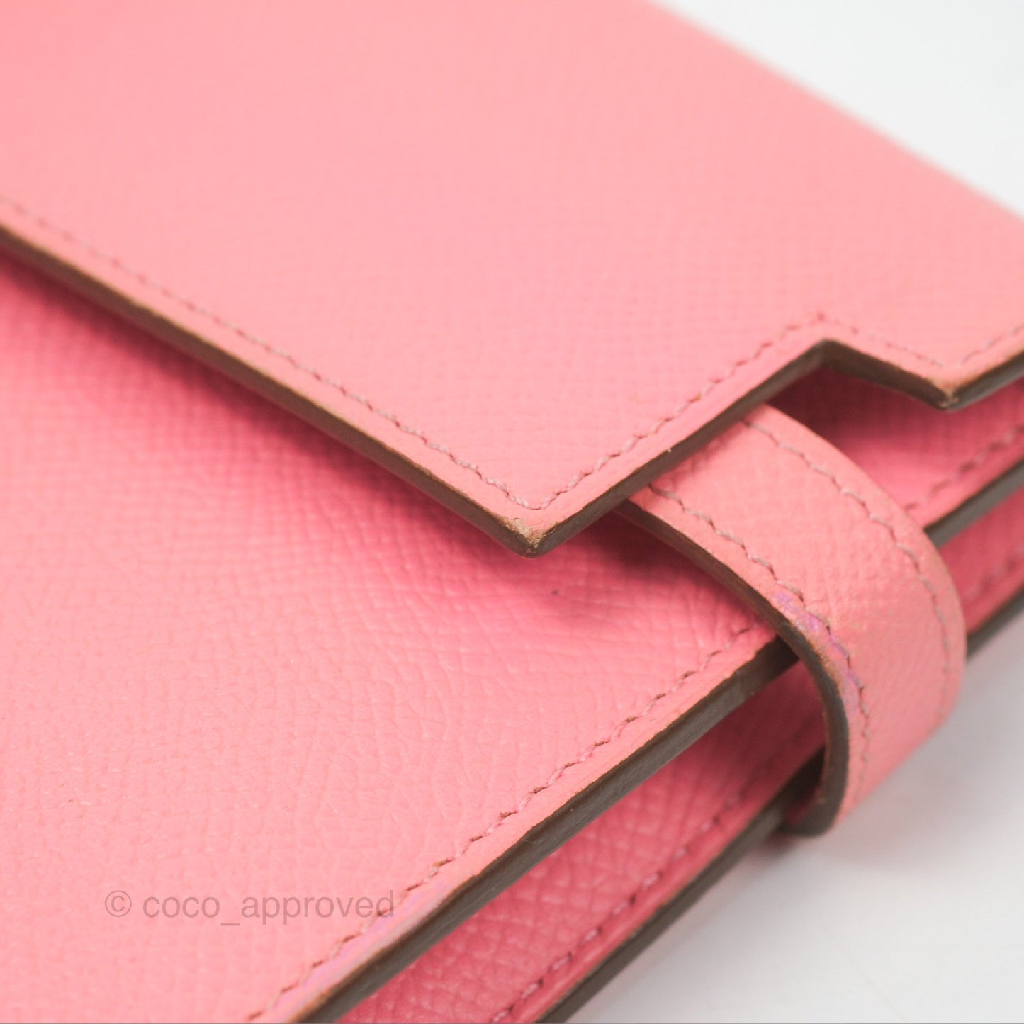 Hermès Kelly Wallet Rose Confetti Epsom Palladium Hardware