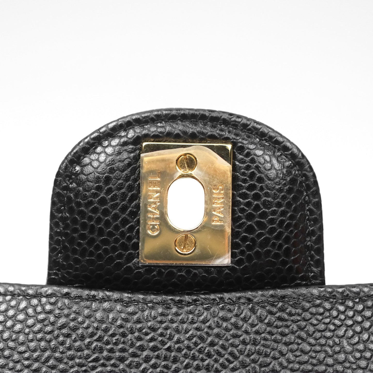 Chanel Small Classic Flap Quilted Black Caviar Gold Hardware