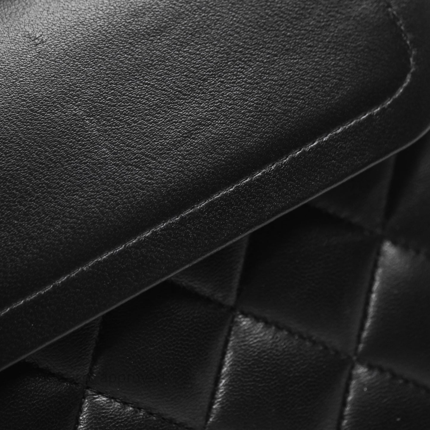 Chanel Classic M/L Medium Flap Quilted Black Lambskin Gold Hardware