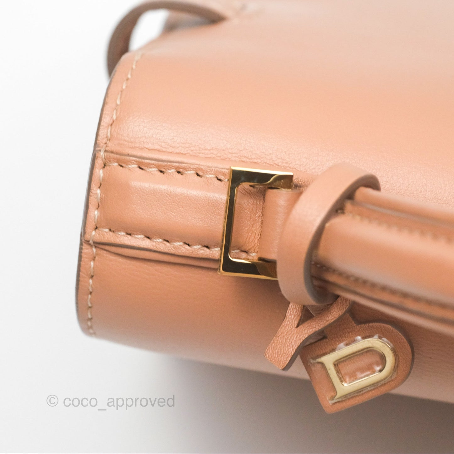 Delvaux Tempête Mini Beige Supple Calfskin Gold Hardware
