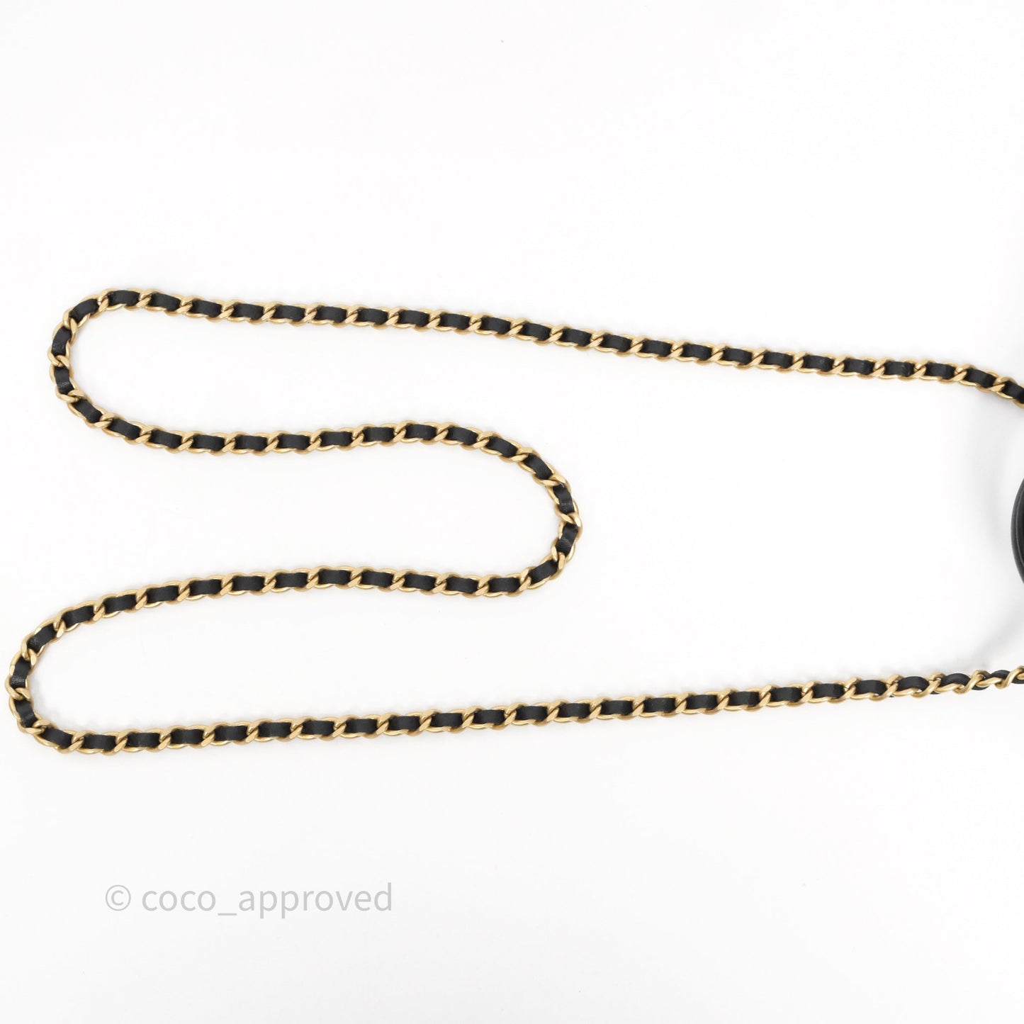 Chanel Mini Top Handle Vanity With Chain Black Lambskin Aged Gold Hardware