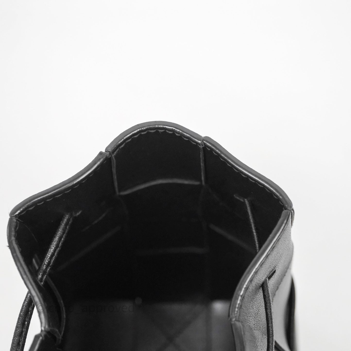 Bottega Veneta Small Cassette Bucket Bag Black Lambskin