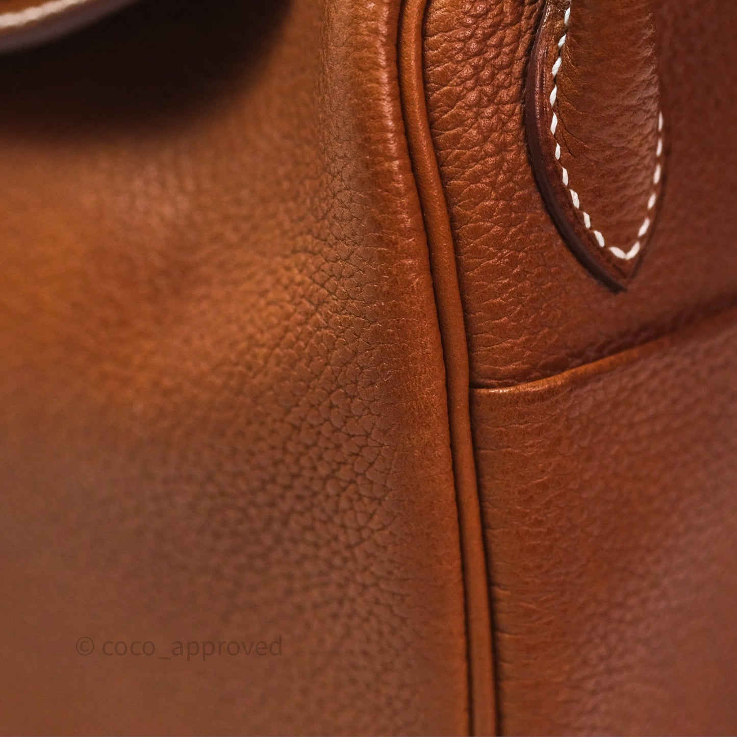 Hermès Mini Lindy 20 Fauve 34 Barenia Gold Hardware