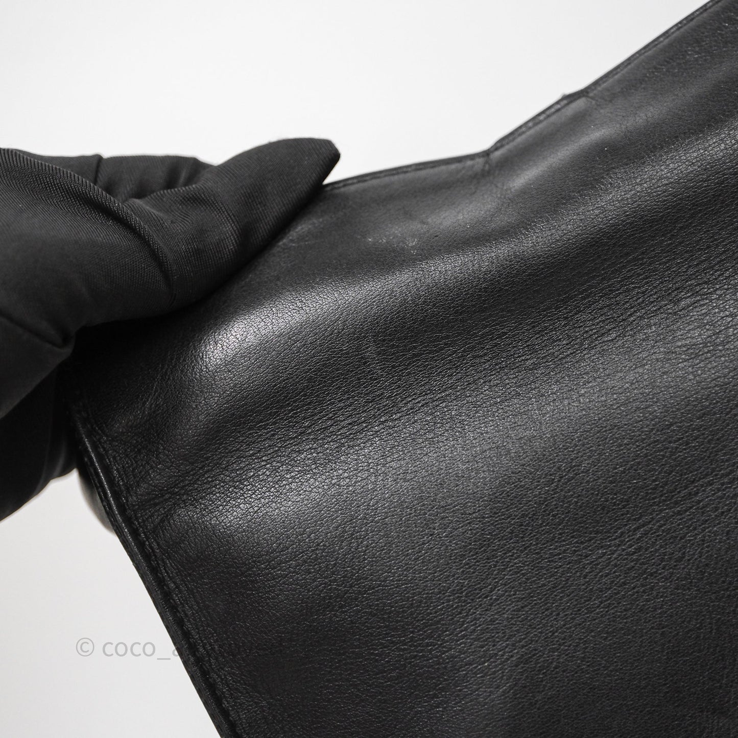 Chanel Vintage Shoulder Bag Black Calfskin Gold Hardware