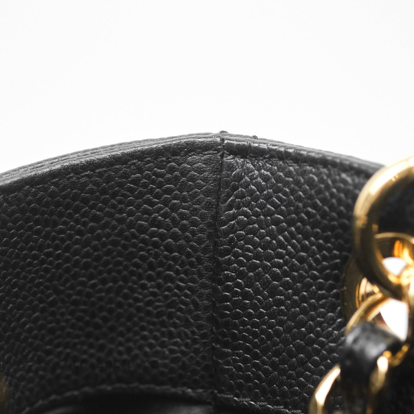 Chanel Vertical GST Black Caviar Gold Hardware