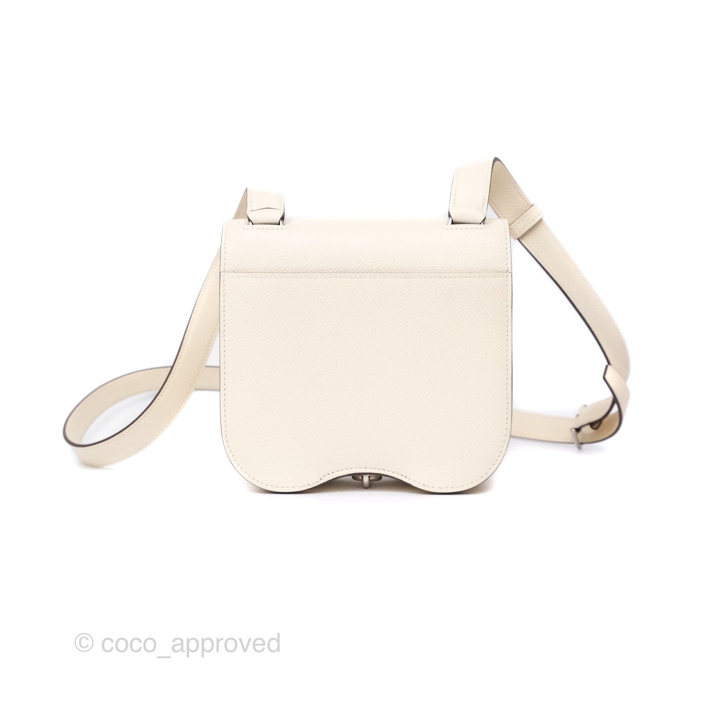 Hermès Della Cavalleria Mini Bag Nata I2 Epsom Palladium Hardware