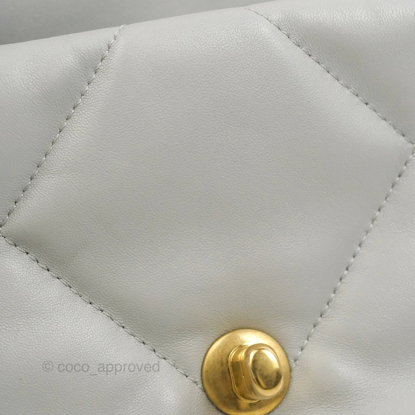 Chanel 19 Small Grey Lambskin Mixed Hardware
