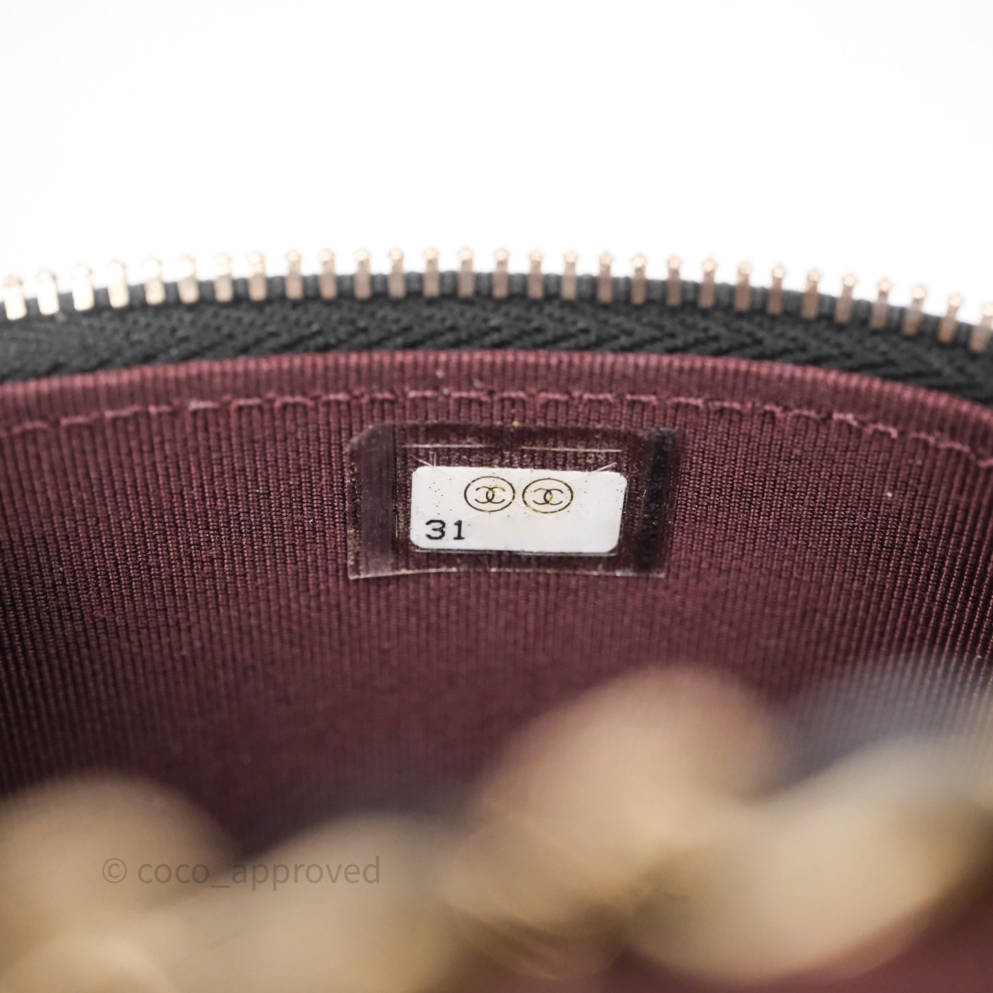 Chanel Classic Mini Vanity With Chain Black Caviar Gold Hardware
