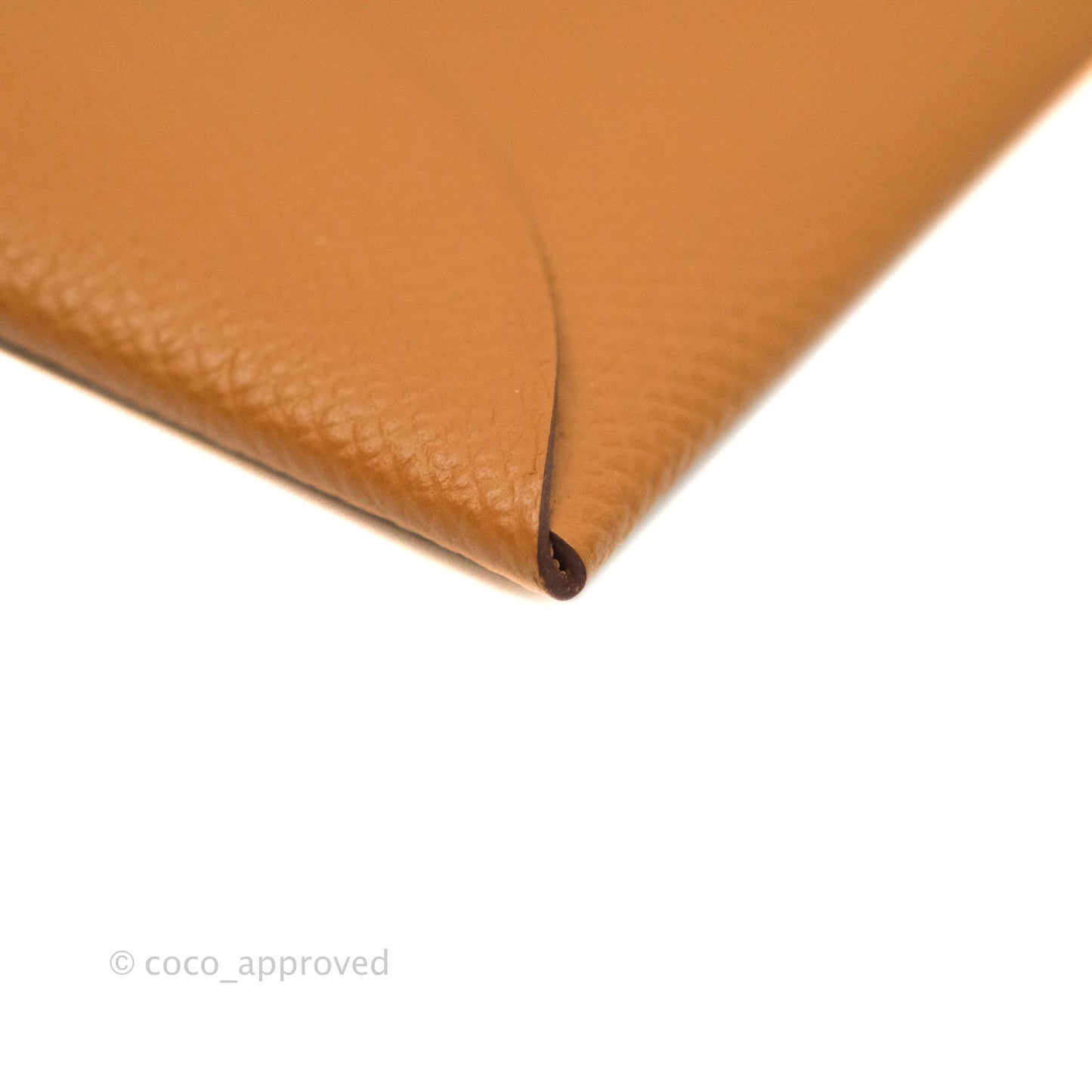Hermès Calvi Cad Holder Epsom Gold