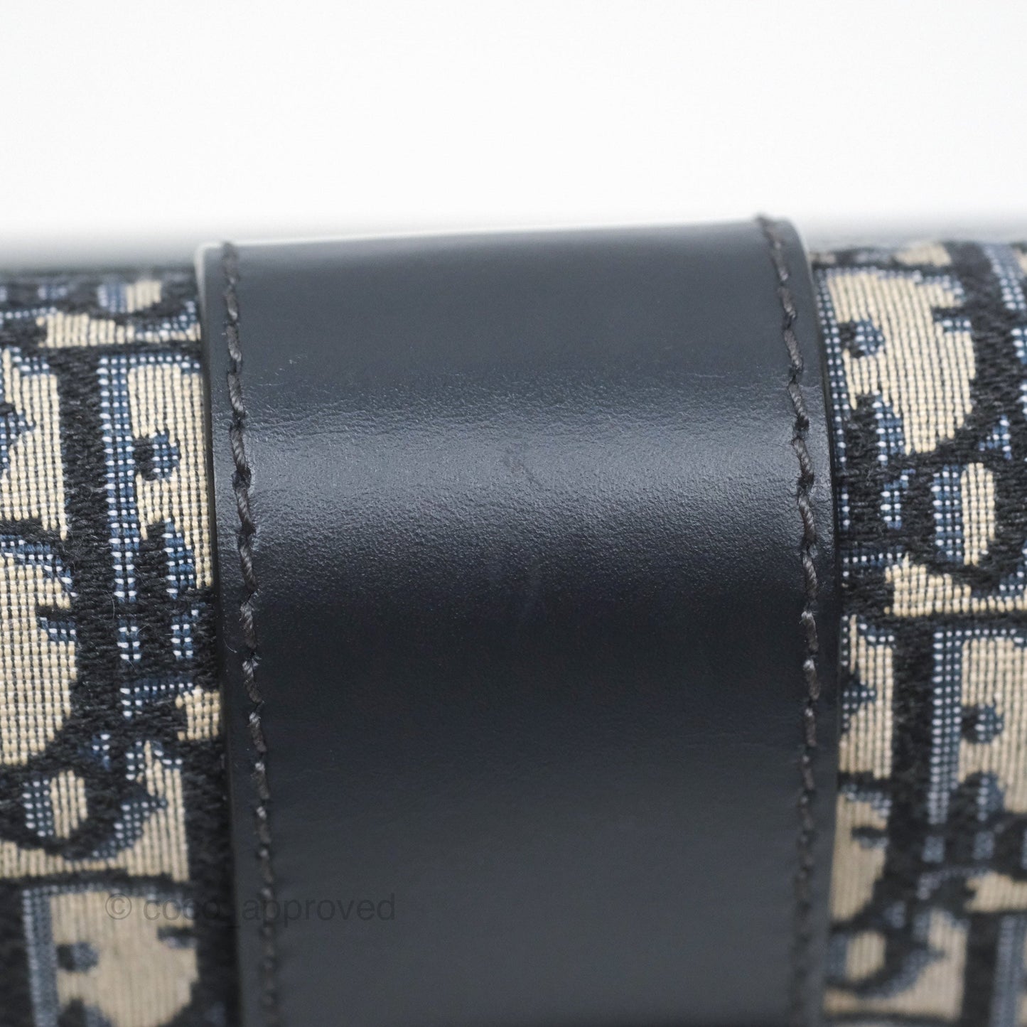 Christian Dior 30 Montaigne with Chain Blue Dior Oblique Jacquard