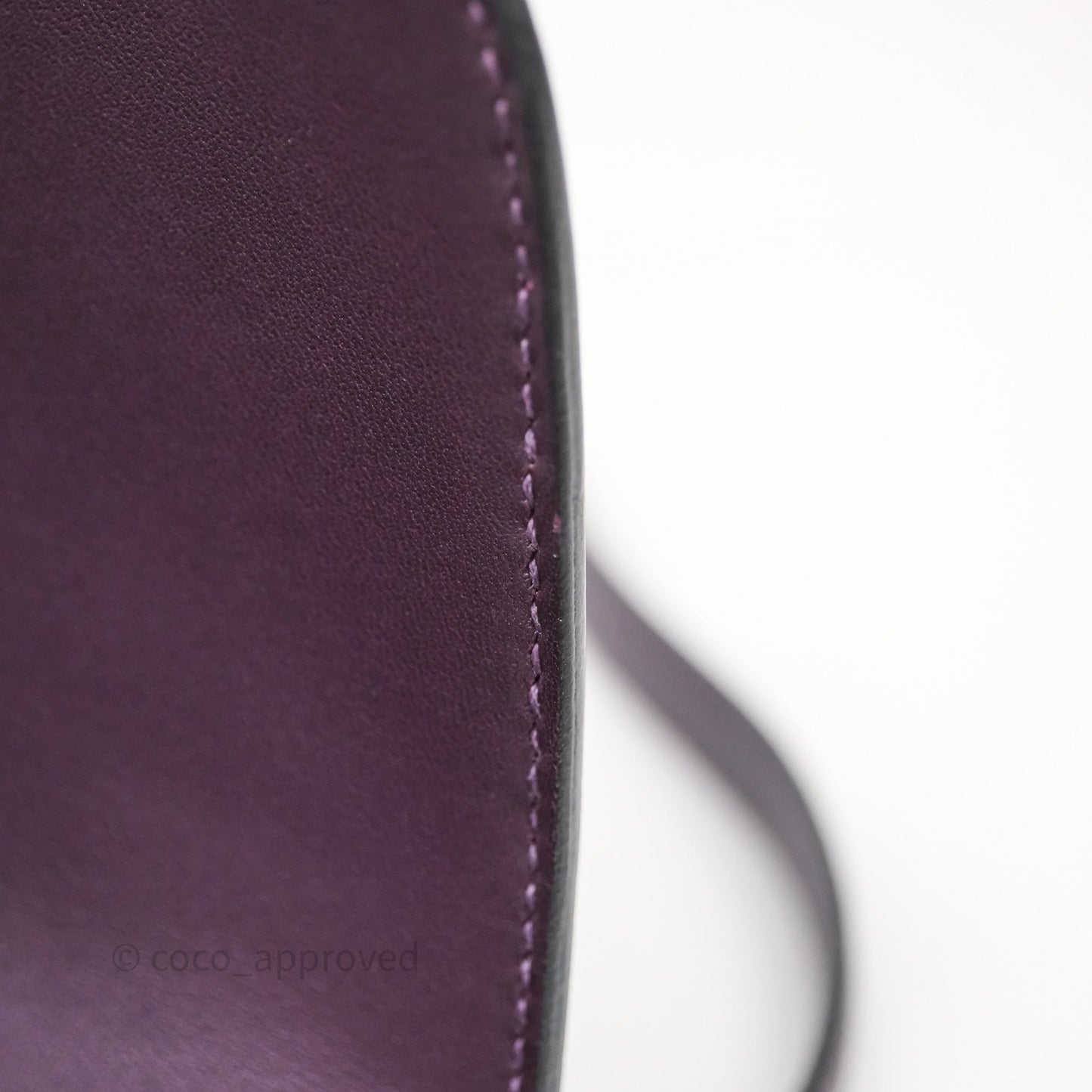 Hermès Constance Elan Raisin 59 Epsom Gold Hardware