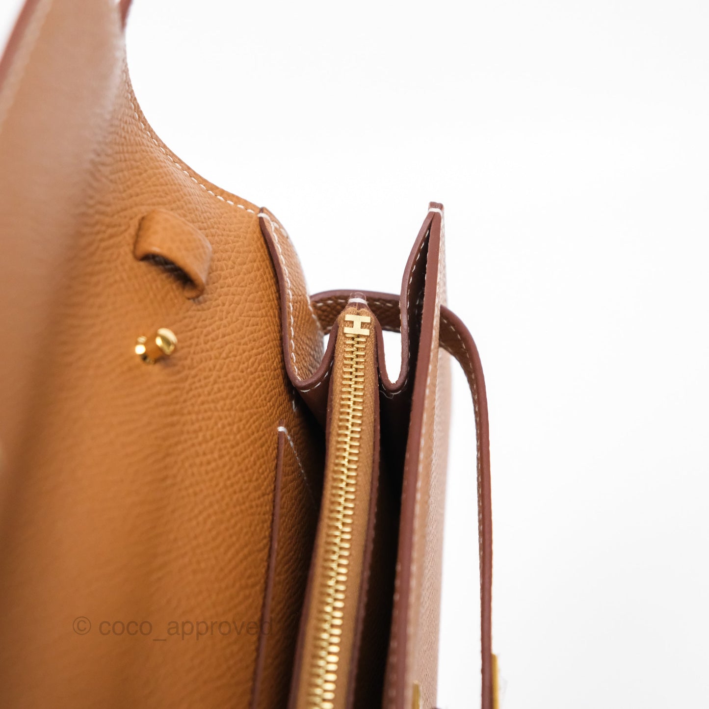 Hermès Kelly To Go Wallet Gold 37 Epsom Gold Hardware