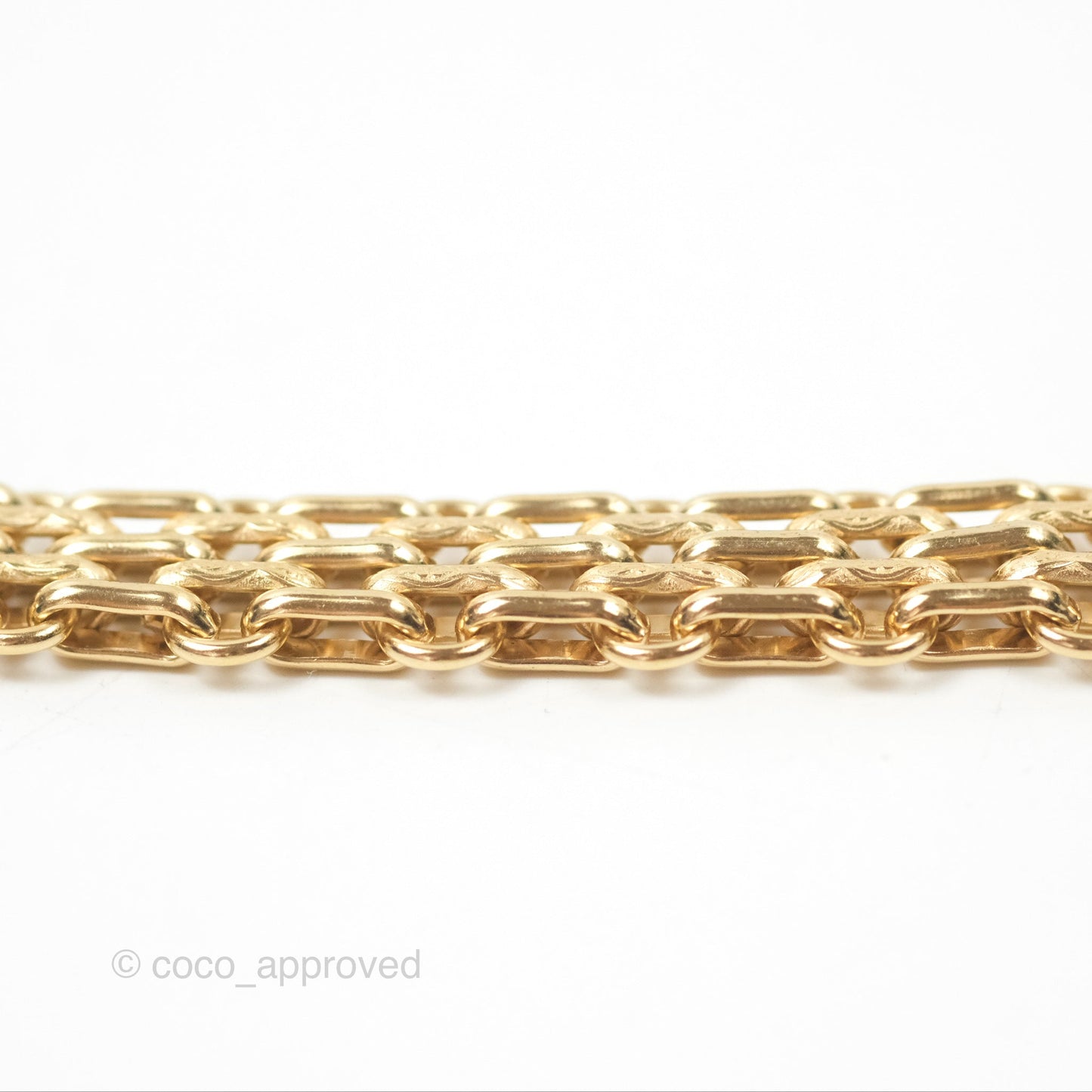 Chanel Crystal Logo Choker Gold Tone 20A