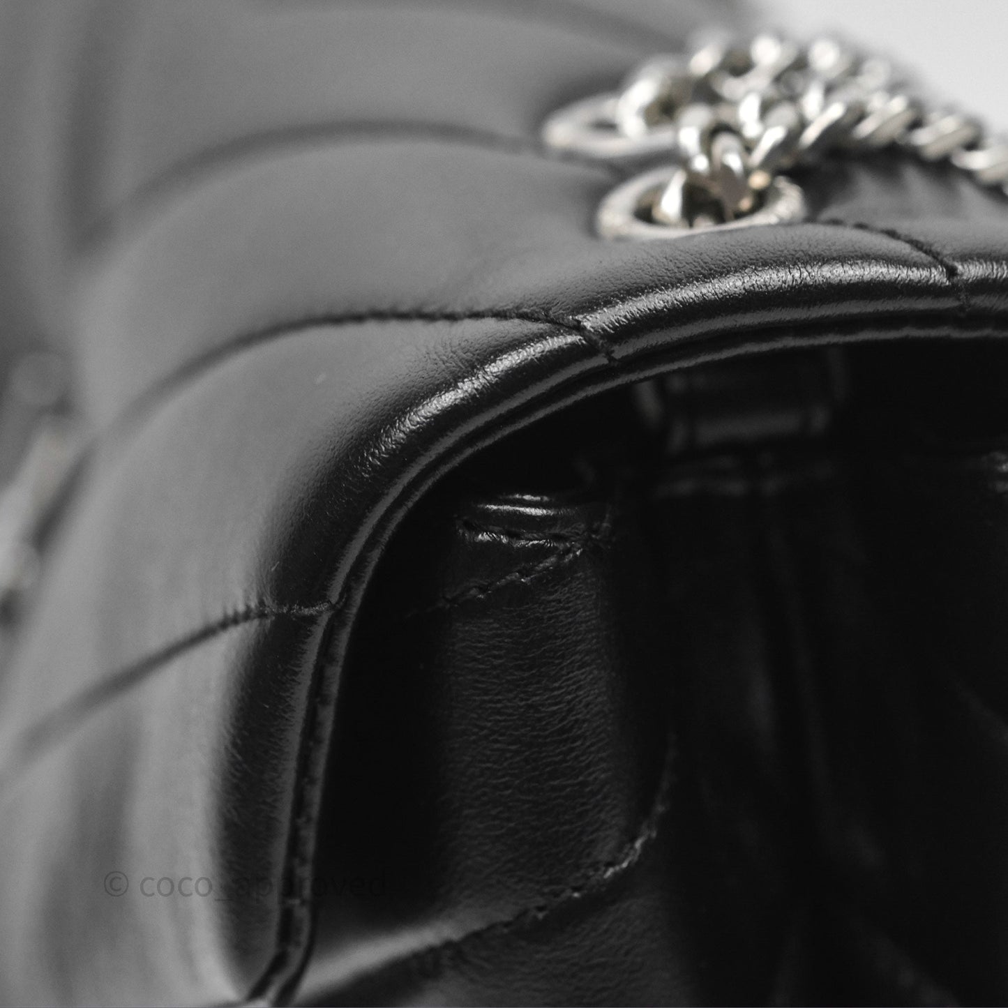 Saint Laurent Loulou Small Flap Bag Black Silver Hardware