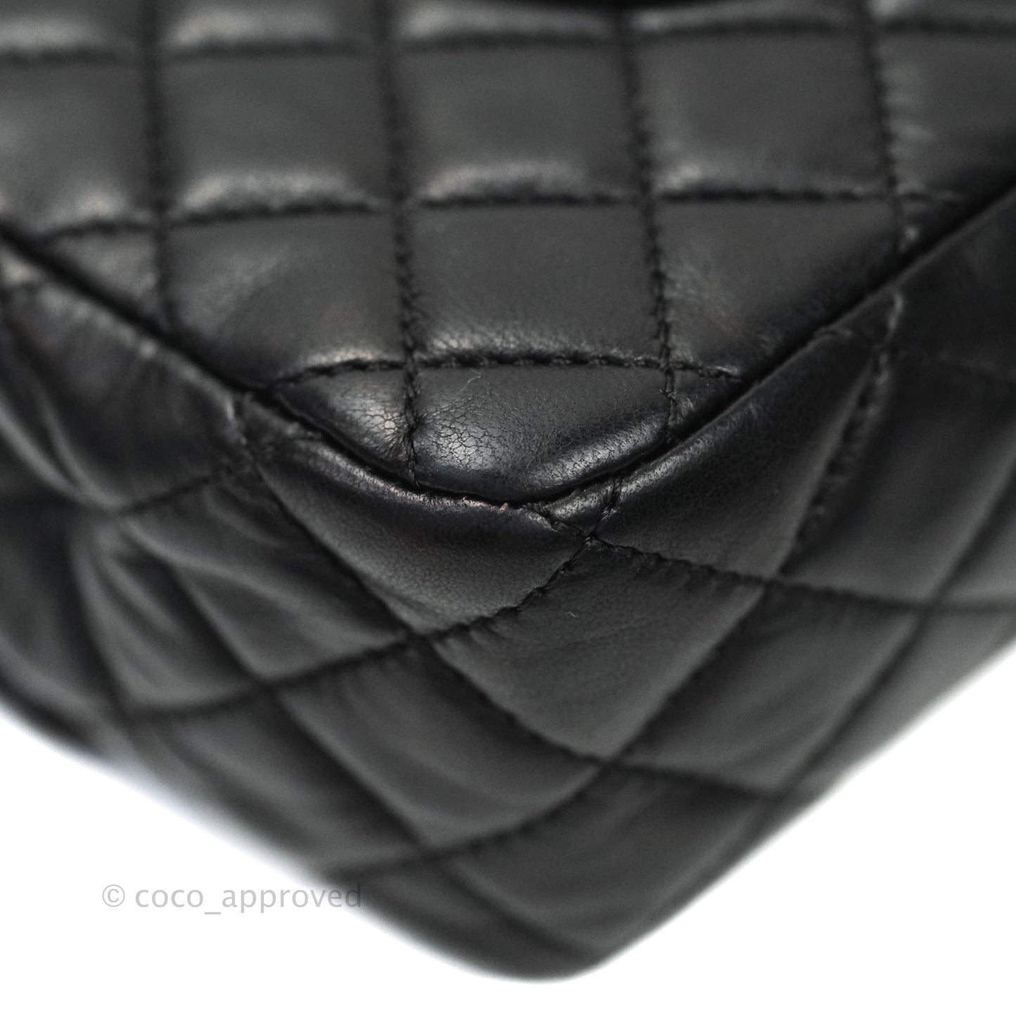 Chanel Classic M/L Medium Quilted Black Flap With Valentines Charms Lambskin Gold Hardware