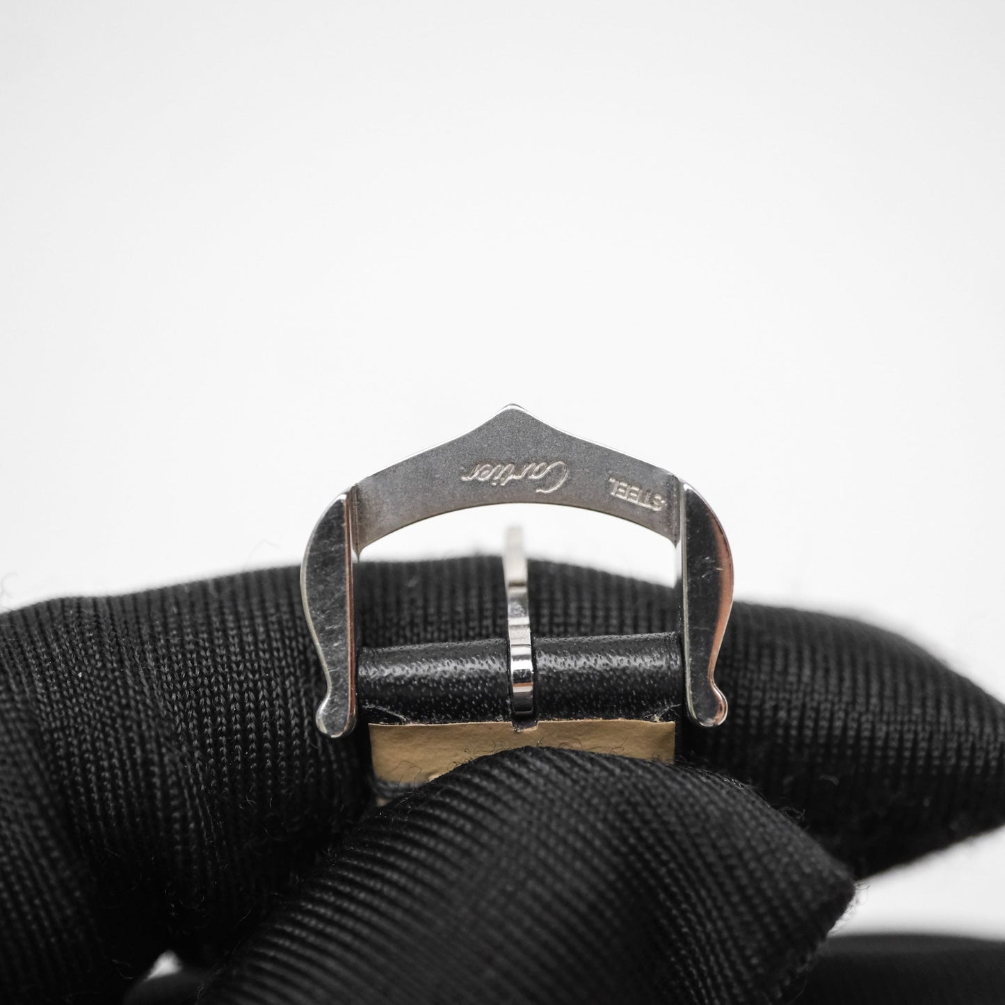 Cartier Tank Solo Watch Small Model Steel Black
