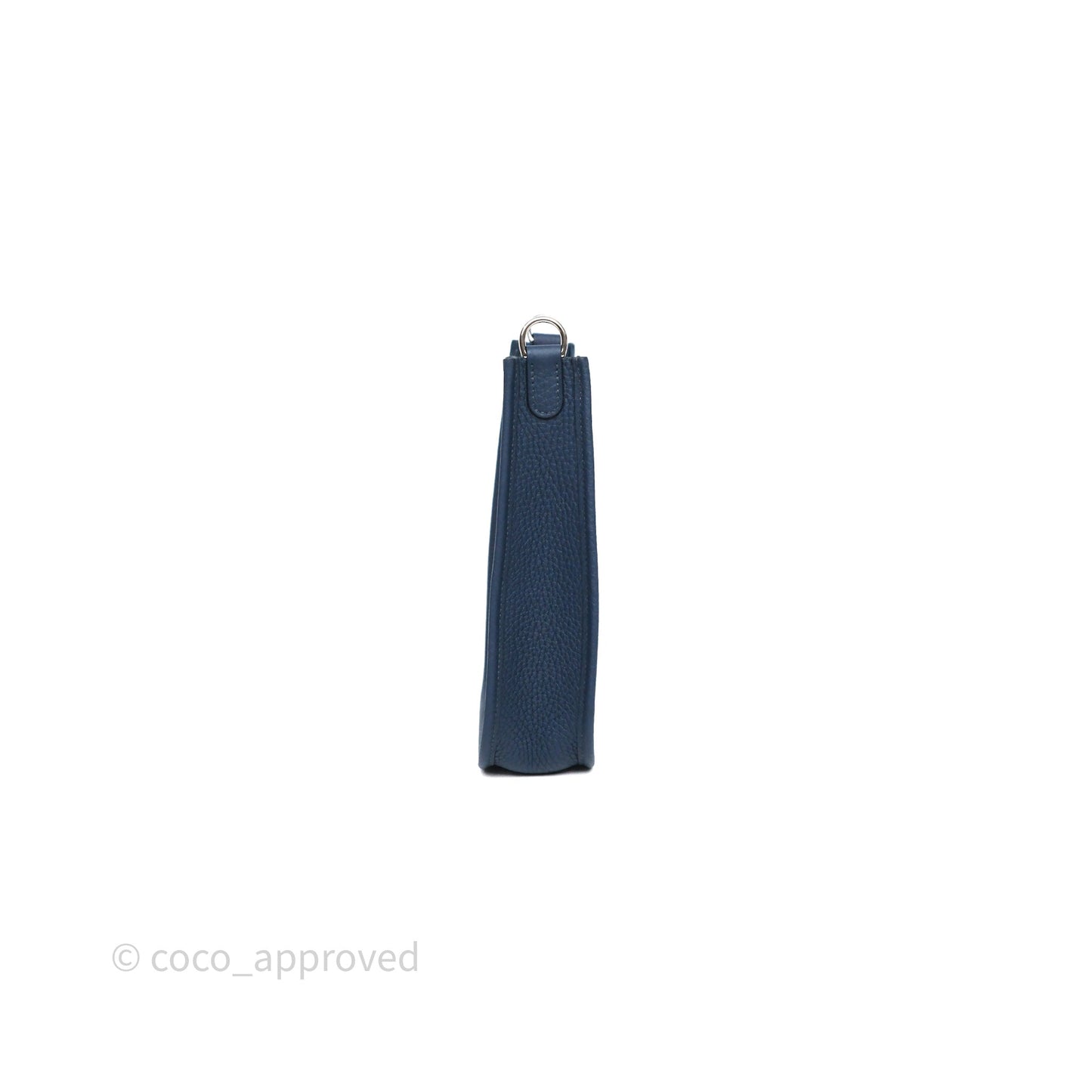 Hermès Mini Evelyne 16 7P Bleu de Prusse Clemence Palladium Hardware