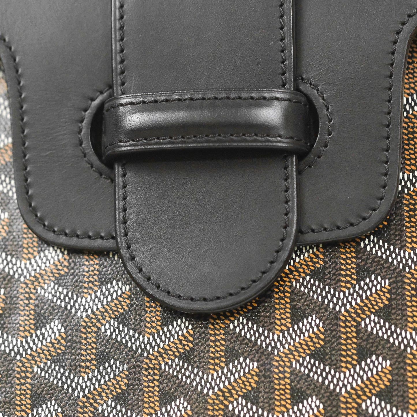 Goyard Saïgon Structuré PM Bag Black Goyardine Canvas