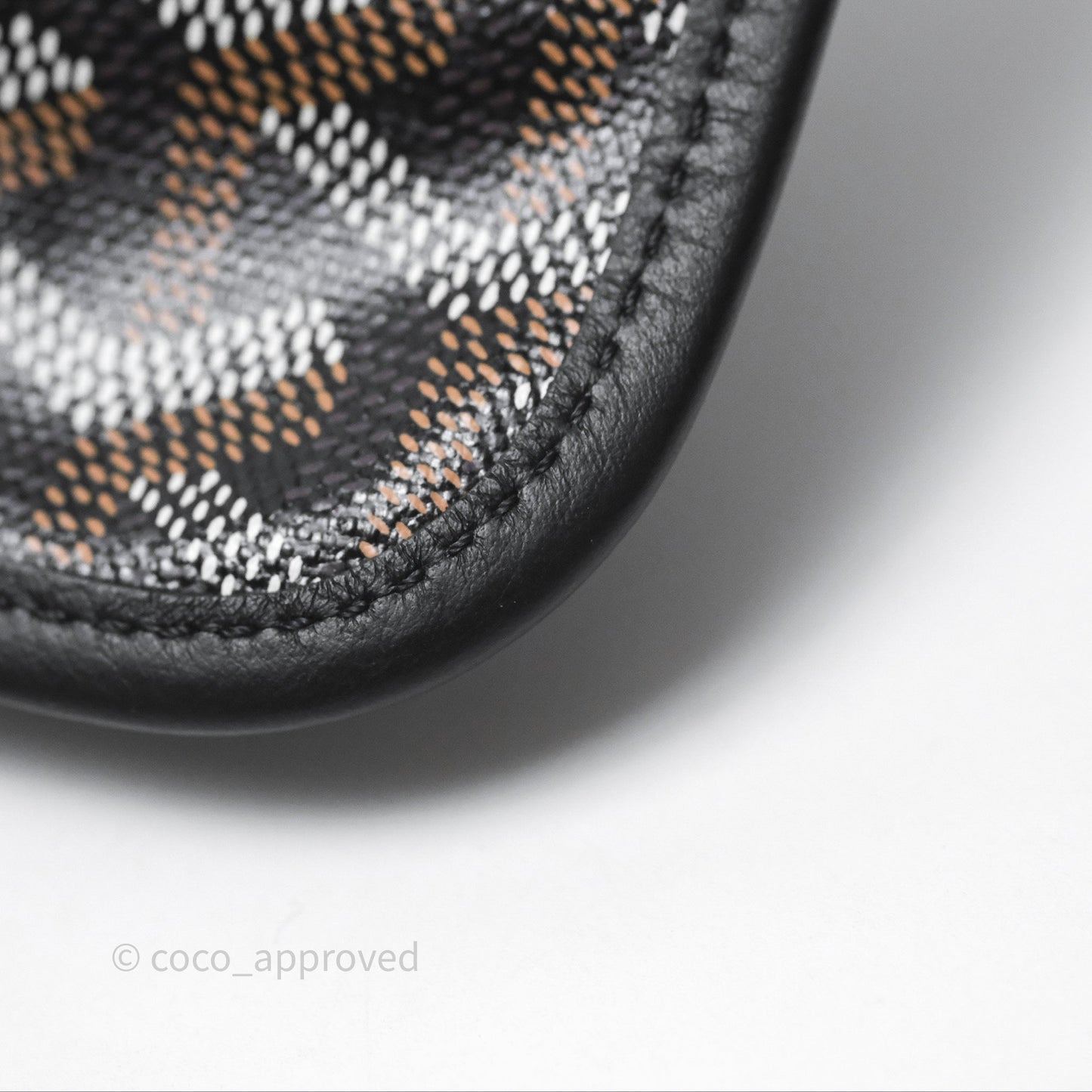 Goyard Anjou Mini Bag Goyardine Canvas Black