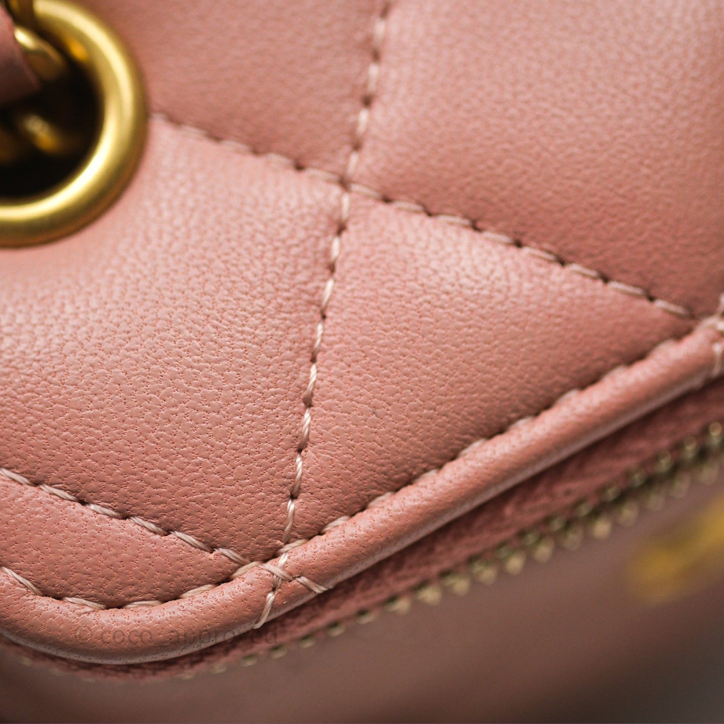 Chanel Mini Pearl Crush Vanity With Chain Pink Gold Hardware