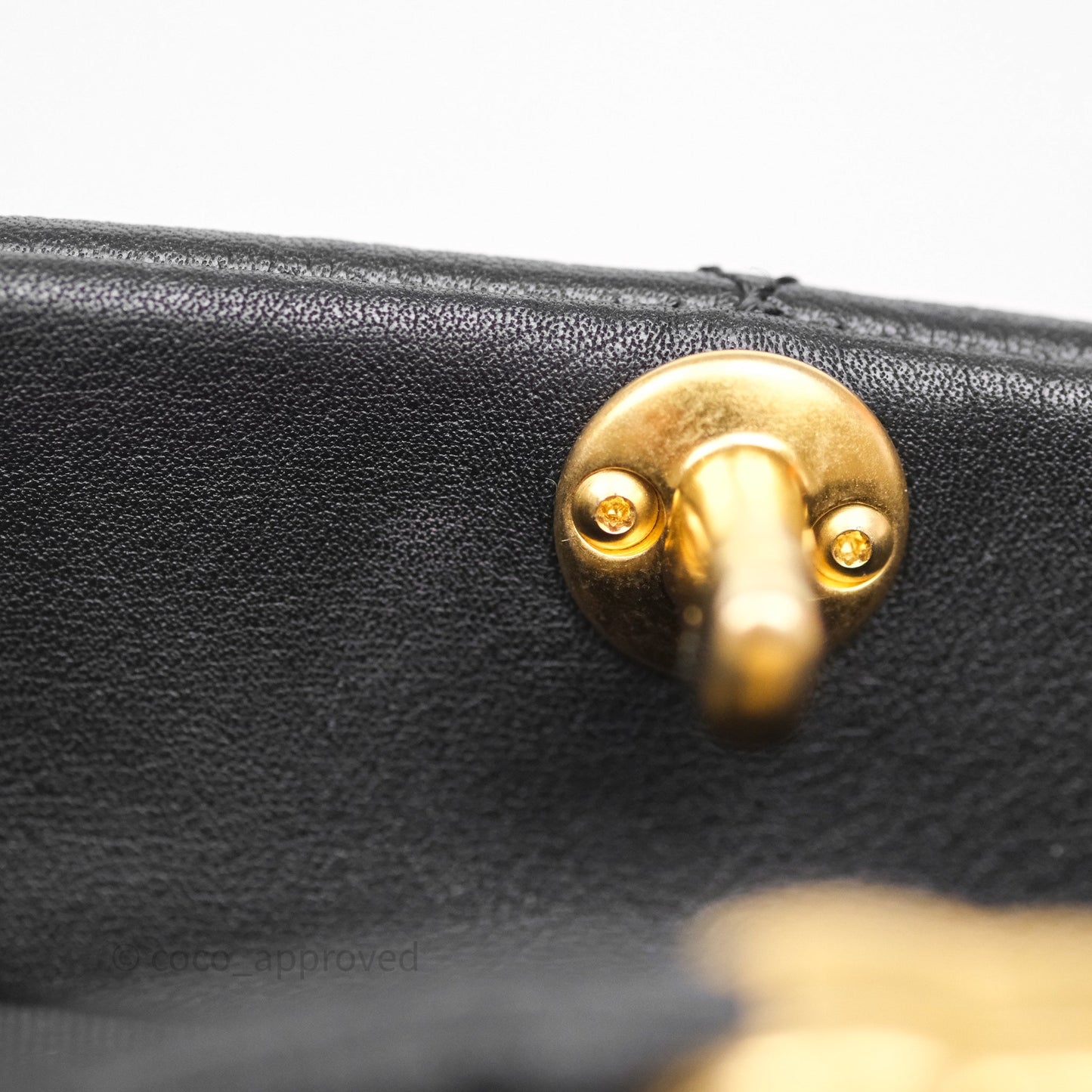 Chanel Mini Backpack Black Crumpled Calfskin Aged Gold Hardware 23A